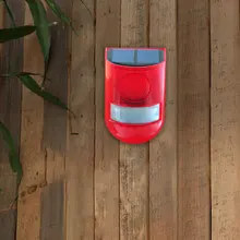 Новинка человеческого тела Сенсор Предупреждение светильник Смарт солнечный сигнализации Светильник безопасности мигающий Предупреждение лампа