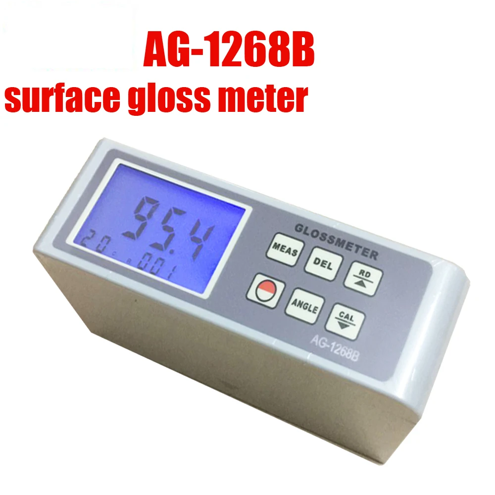 AG-1268B glossmeter 20 60 85 цифровой измеритель блеска, Glossmeter многоугольный тестер краски, измеритель блеска поверхности, тест-спектрометр