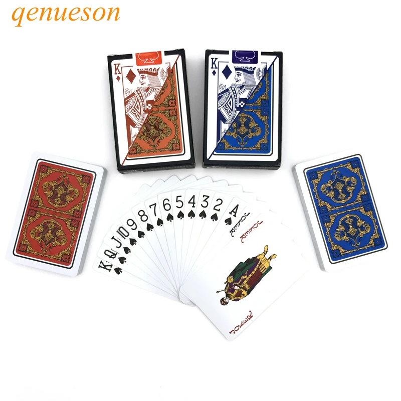 

New Hot Smooth Waterproof Baccarat PVC Texas Hold'em Plastic Playing Cards PVC Poker Club pattern Cards Board Game 2.28*3.46inch