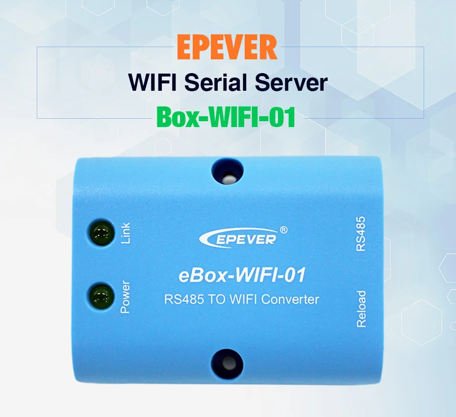 EPever eBox-WIFI-01 WIFI Serial Server RS485 to WIFI Support APP for EPsolar LS-B VS-A VS-BN Tracer-A Tracer-BN SHI_01