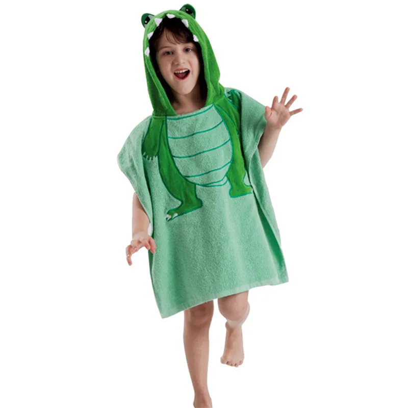 Baby Bathrobes Children Cloak Kids Boys Girls Hooded Terry Bathrobe