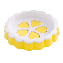 Круглый мыльница мультфильм в форме сердца двойной слив мыльница блюдо крылом