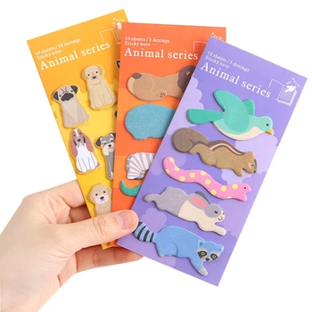 

30packs/lot Cute Animal Memo Pad Stickers N Times Message Stickers Student Supplies Notes Index Stickers Sticky Notes Party Gift