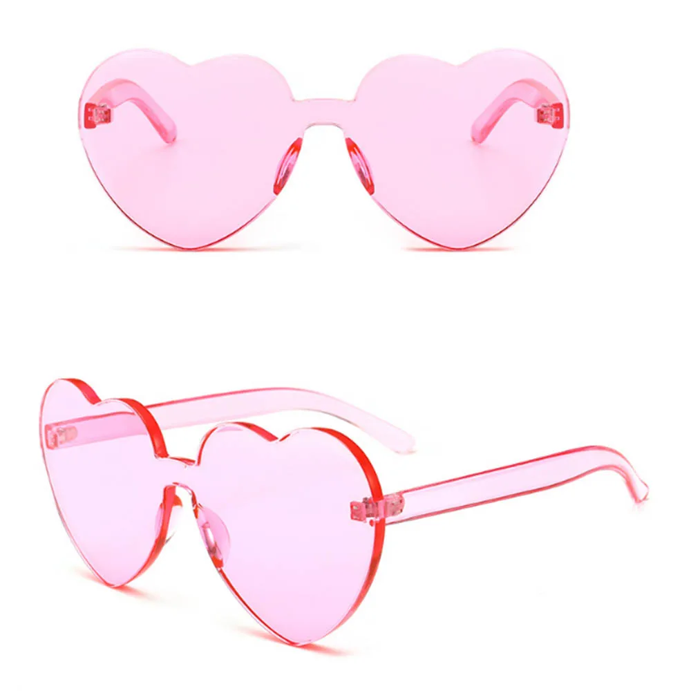 

KLASSNUM Large Oversized Womens Heart Shaped Sunglasses Cute Love Fashion Eyewear