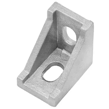 

NEW 100Pcs 2020 Corner Bracket Fittings Slot 6 Corner Angle L Breakets Connector Aluminum Profile Accessories 2020 Corner Bracke