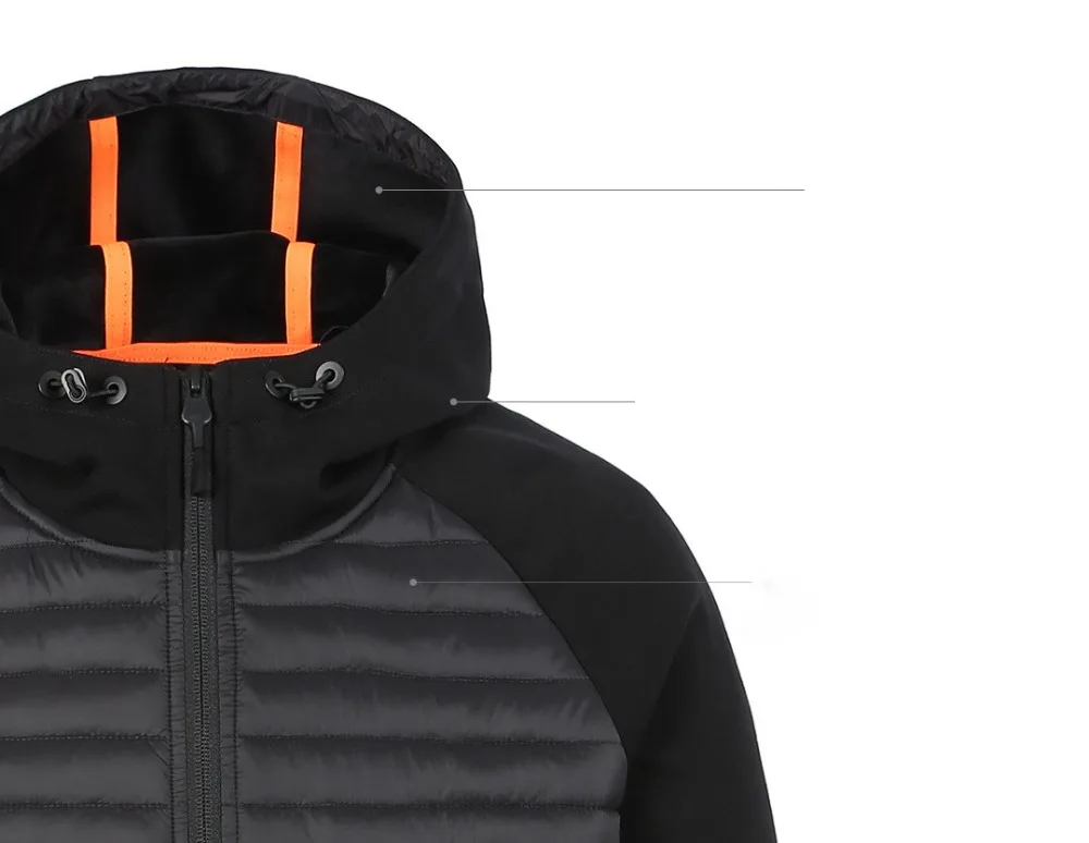 Xiaomi Uleemark Men cotton-padded clothes Sports series Winter Autumn outdoor Spliced sportswear Camping Male Jacket Coat (8)