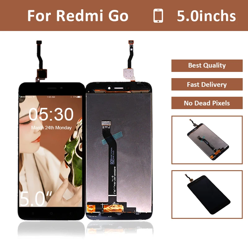ЖК-дисплей для Xiaomi для Redmi Go, сенсорный дигитайзер, сборка для Redmi Go, ЖК-дисплей, запасные части