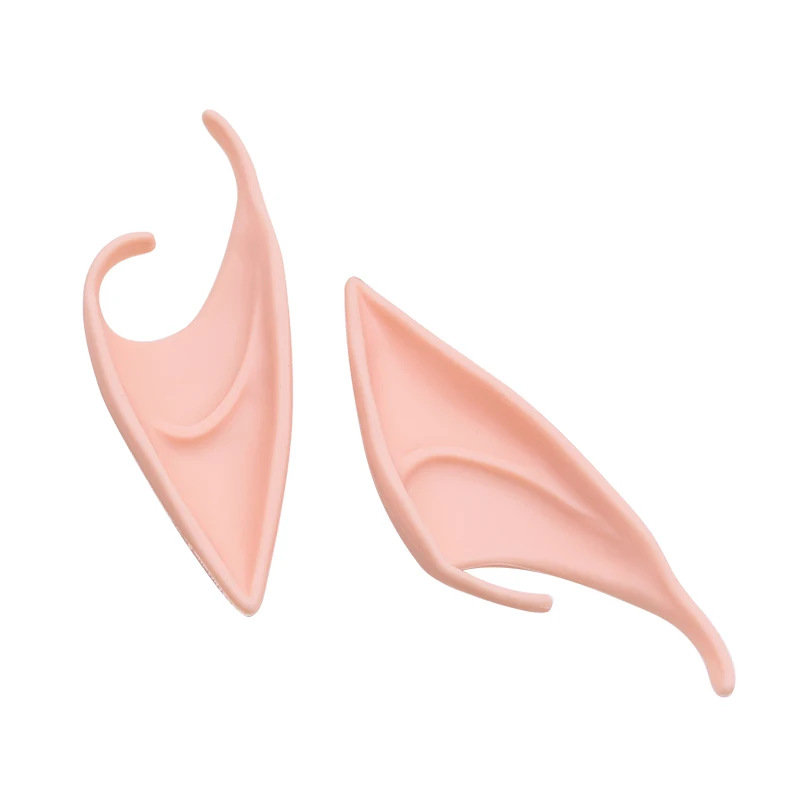 1pair Fake Soft Angel Elf Ears Simulation Ear Props Cosplay Elf Fairy Accessories For Halloween Christmas Event Party Decoration