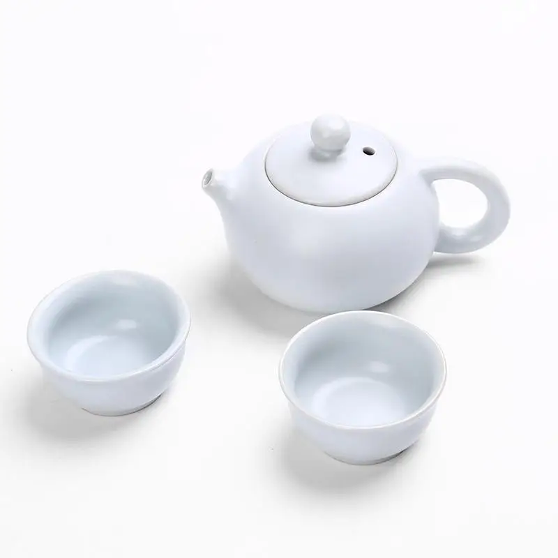 

Ceramics Teaset Chinese Travel Kung Fu Tea Set Portable Teapot Tea Cups Kettle Teaware Sets Drinkware Accessories Kitchen Tools