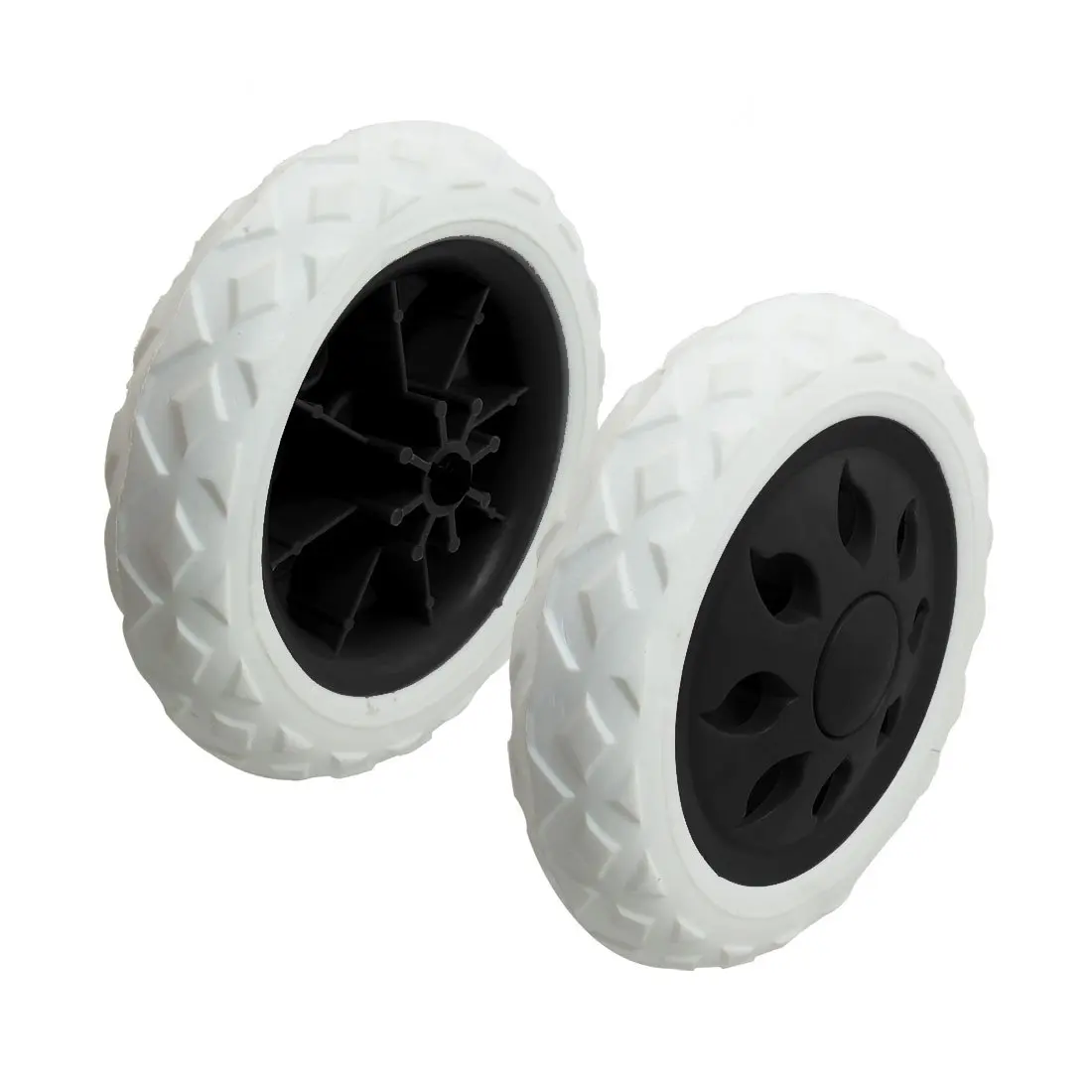 

ELOS-2 Pcs Black White Hot Wheel Design Travelling Luggage Cart Wheels