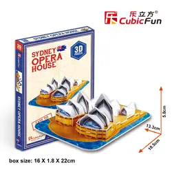 CubicFun 3D модель головоломка бумаги мини Сиднейский оперный театр S3001 легко собрать образовательных creat декорация детская игрушка