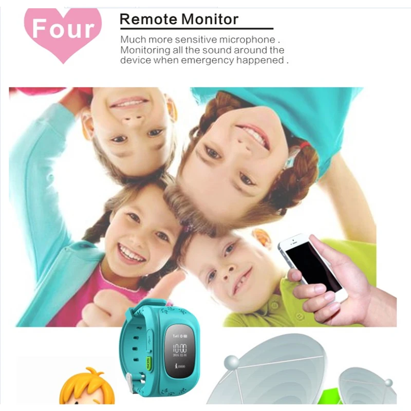 Kebidu детские подарки Q50 Детские умные часы GSM GPRS локатор трекер анти-потеря умные часы для IOS Android телефон