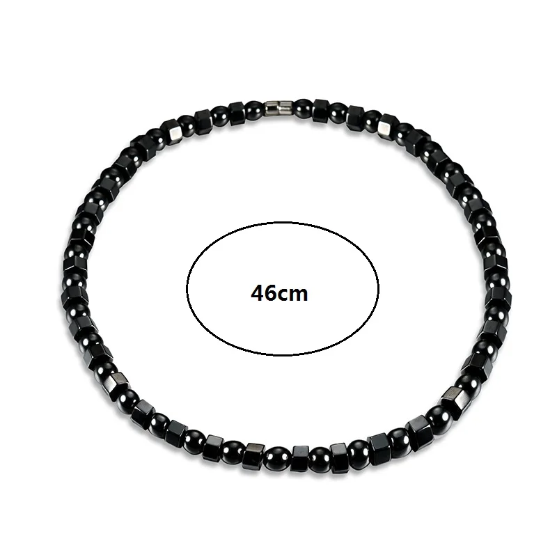 Match-Right Women Health Energy Healing Black Health Energy with Magnetic Therapy of Beads Necklace for Women Jewelry LG100