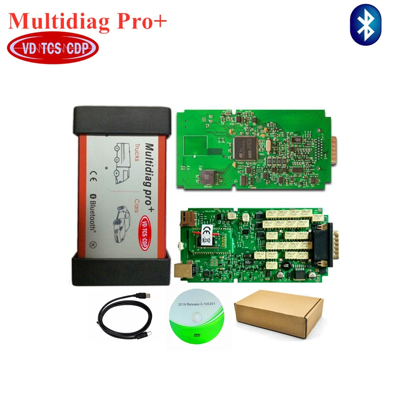 

10pc/lots DHL free ship VD TCS CDP multidiag Pro Nec relay green single pcb 2015R3 with Bluetooth obd2 car truck Diagnostic tool