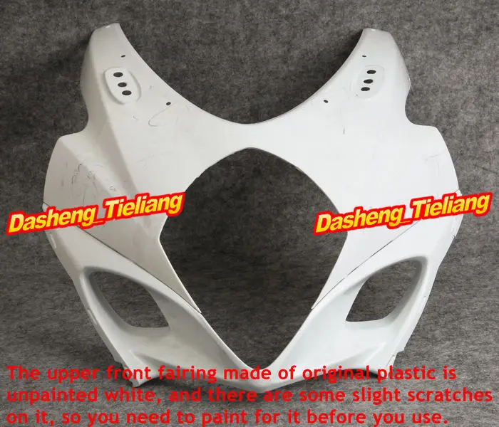 Injection Mold ABS Plastic Unpainted Upper Front Fairing Cowl Nose Fits for Suzuki 2007 2008 GSXR1000 K7