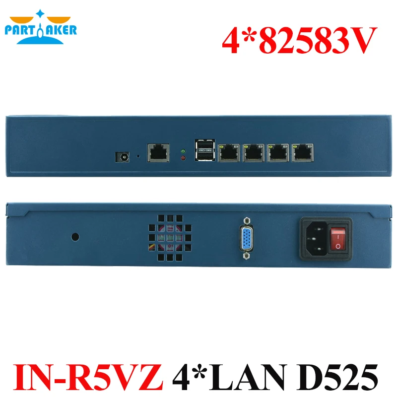 Partícipe dispositivo Firewall Intel 4 LAN D525 Router Mikrotik 2G RAM ...