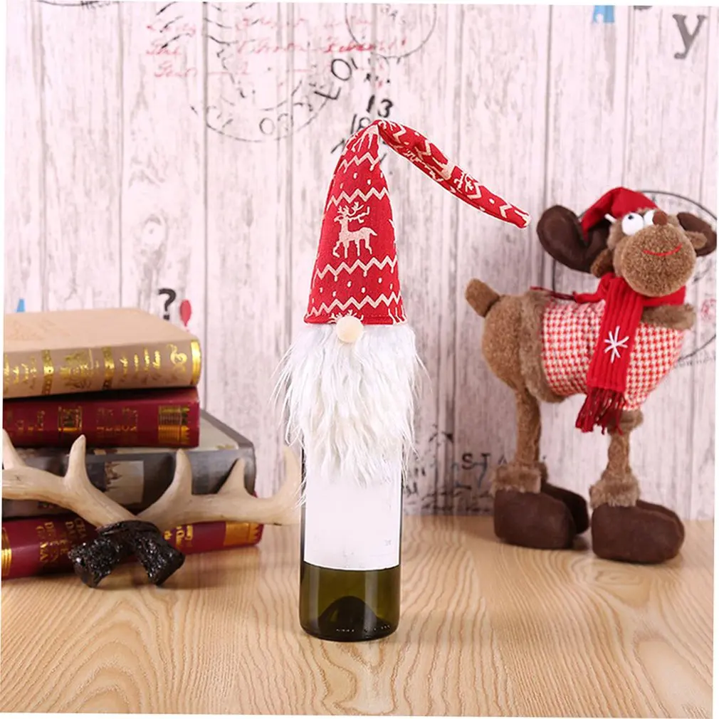 

Christmas Creative Wine Bottle Cover Gift Bag for Christmas Decoration