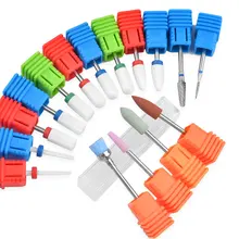 16 Type Grinding Ceramic Nail Drill Bit Nail File Milling Cutter for Electric Manicure Drill Machine Accessory Nail Art Tool