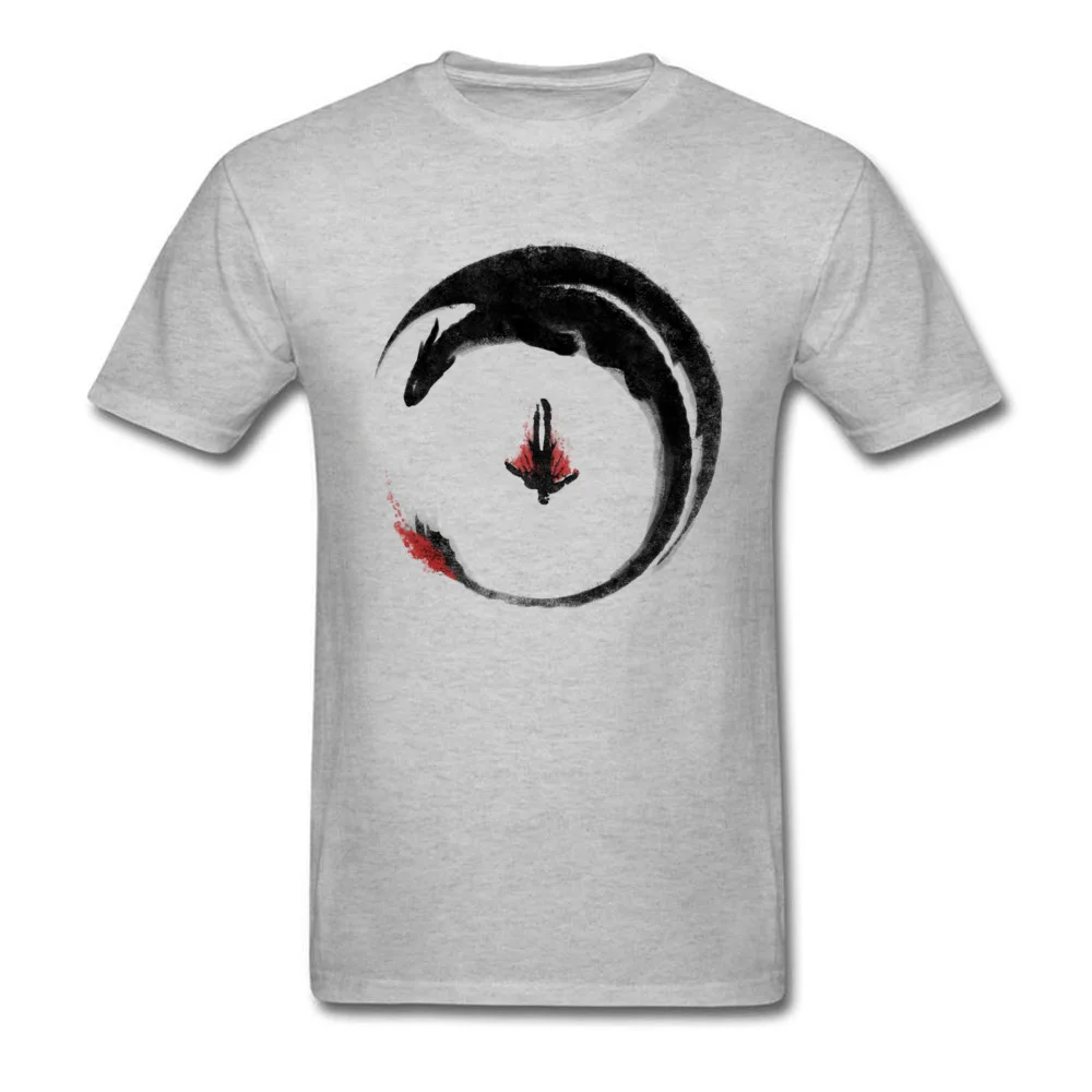  Mens T-Shirt Viking Dragon Emblem Normal Tops Tees 100% Cotton Round Neck Short Sleeve Casual Tops Shirts Summer Viking Dragon Emblem grey