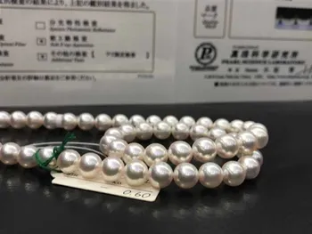 

Wholesale FREE SHIPPING >>>100% Natural Pearl Necklace Real Sea Water Pearl Necklace 8-9MM Casual Perfect Round Simple