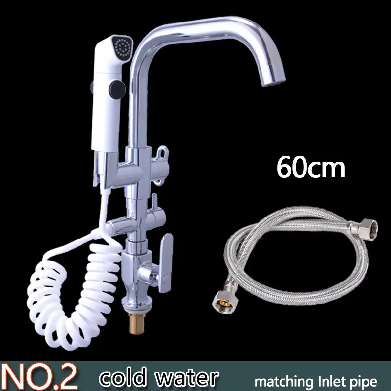 SPRING SUMMER Brass mixer tap cold water kitchen faucet kitchen sink Multifunction shower - Цвет: NO.2