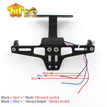 Motorcycle Adjustable Angle License Number Plate Frame Holder Bracket