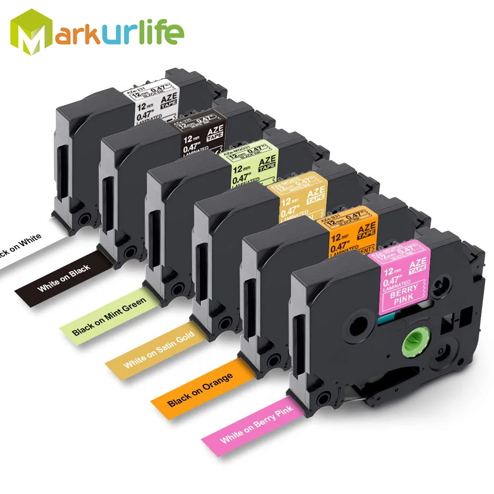 12 мм TZ-231 TZ-335 TZ-MQP35 TZ-MQ835 TZ-MQG31 TZ-B31 маркировка ленты Совместимость для Brother P-Touch принтер этикеток PT-D400 PT-H100
