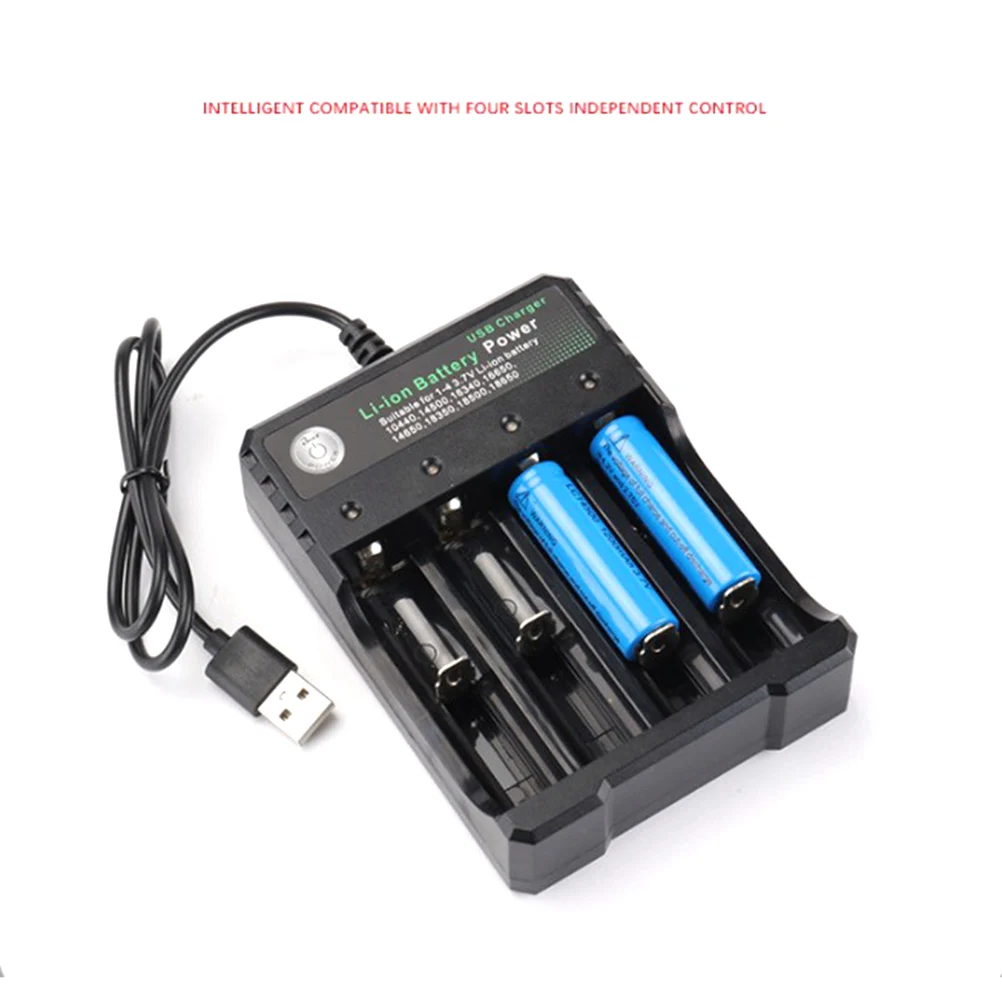 

Portable Fast Charging 18650 Battery Charger for Rechargeable Li-ion Batteries Smart Quick Charger