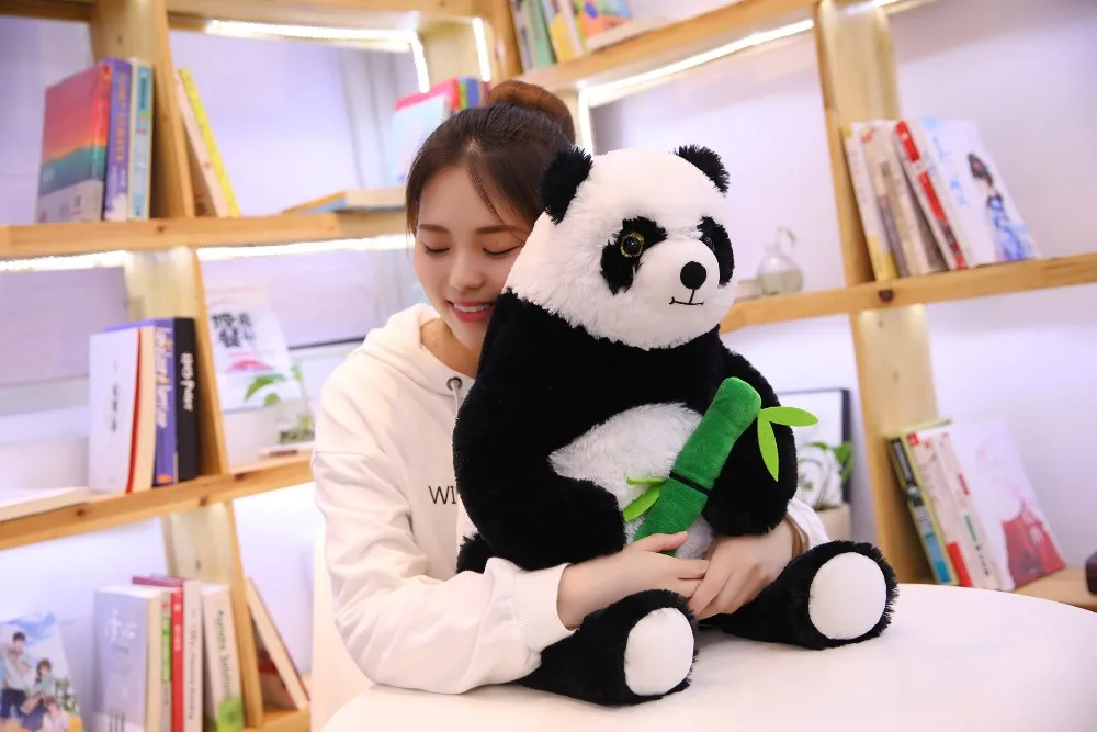 Дропшиппинг милффи милый 50 см плюшевый Азиатский панда Медведь с бамбуком мягкие игрушки панда плюшевая кукла пелуче талисман для детей
