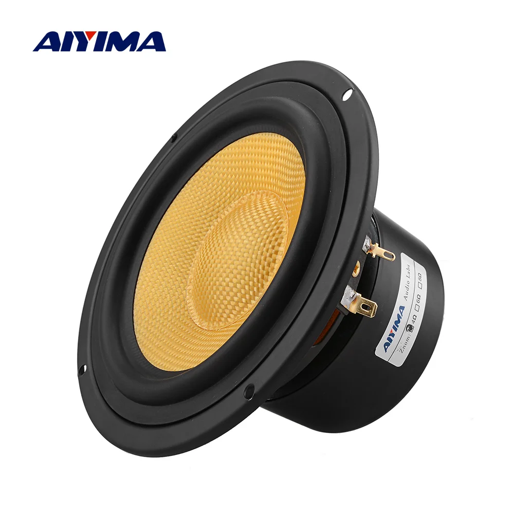 Aiyima 1pcs 5 25 Inch Audio Speaker 4 8 Ohm 100w Mid Bass Speaker