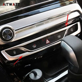 

For Peugeot 308 2016 2017 ABS Matte Central Control Button Decorative Frame Fault Lights Demister Button Trim Car Styling 1pcs