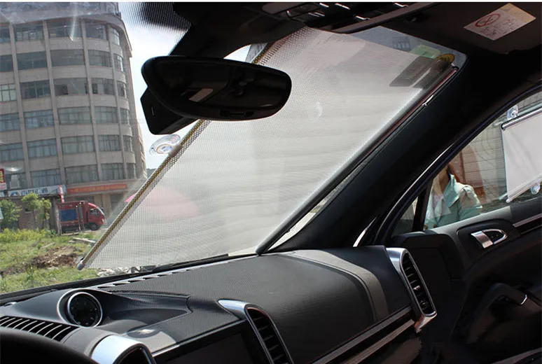 1pcs Window Roller Blind Car Sun shade Curtain Sunscreen Roller Blinds