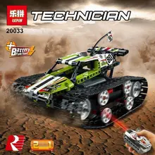 2017 Nueva Lepin 20033 Serie Técnica La Carrera de Coches de control Remoto RC Pista Conjunto de Bloques de Construcción Ladrillos de Juguetes Educativos 42065