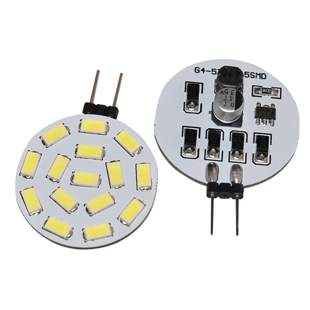 JYL высокое качество 2W G4 15 5730 SMD светодиодный светильник белый теплый белый 525LM Домашний Светильник 10 V-30 V точечный светильник