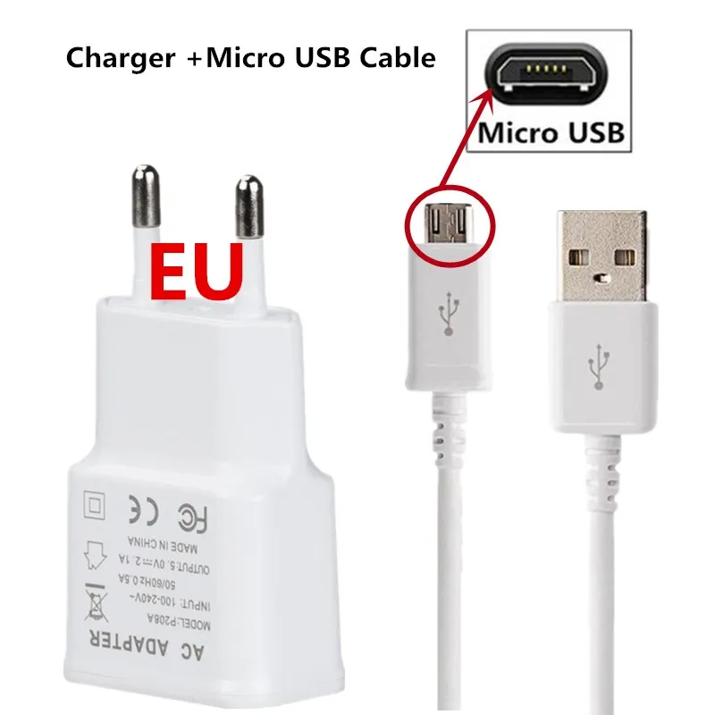 Тип c micro usb штепсельная вилка европейского стандарта Зарядное устройство зарядный кабель для передачи данных для samsung Galaxy J4 J6 A6 A8 плюс J8 A7 A5 A7 A3 J3 J5 J7 - Тип штекера: EU charger-micro usb