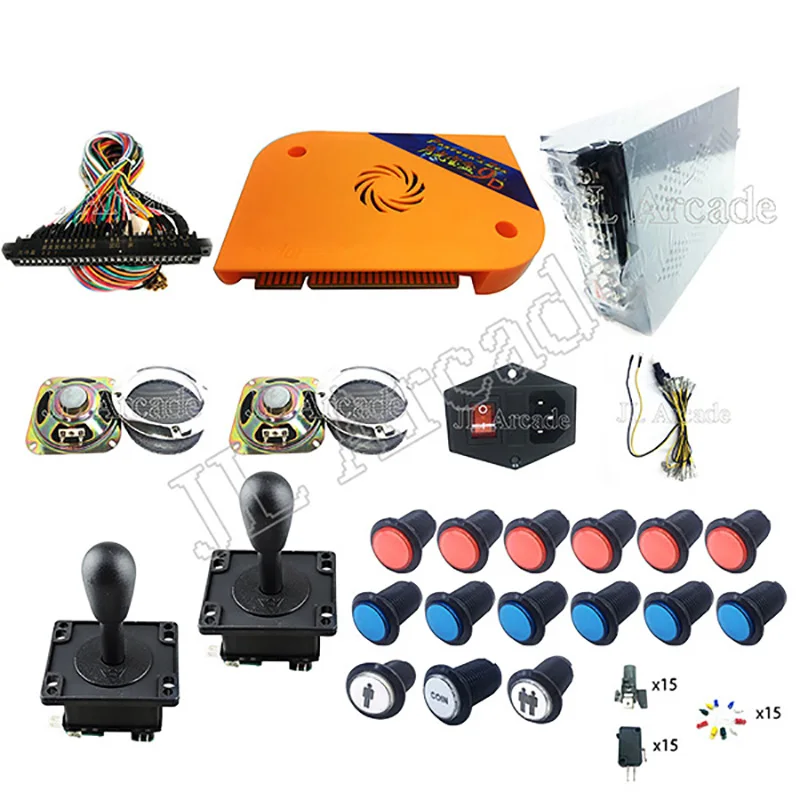 

Pandora BOX 9D 2222 Games DIY Arcade Bundles Kits Parts With Power Supply Jamma Harness Joystick LED button