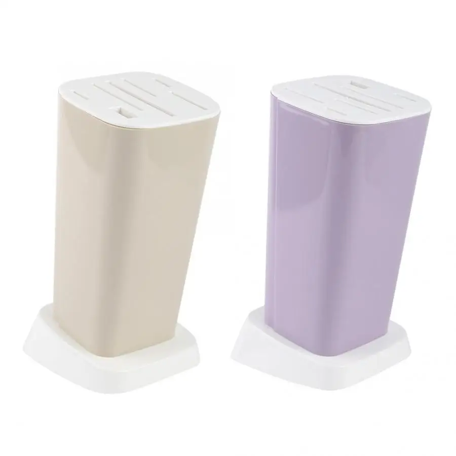 

2 Colors Kitchen Knife Stand Tool Holder Multifunction Kitchen Knife Holder Storage Rack Block Holder Stand for Knives