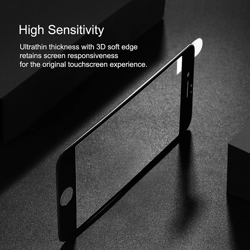 3D Voll Gehärtetem Glas Für iPhone 8 8 plus ROCK 9H Anti-Blau Full Screen Protector Hohe Klar Film