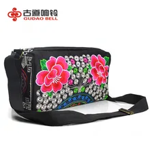 Ретро Этнические вышитые сумки-мессенджеры повседневные сумки через плечо прямые продажи с фабрики три молнии Прямая поставка