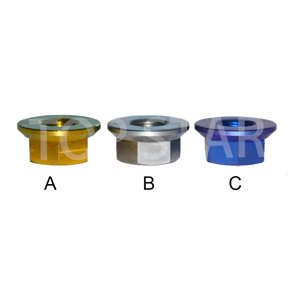 

Multicolor M5 Gr5 Titanium Flange Hex Nuts 10 PCS DIN6923