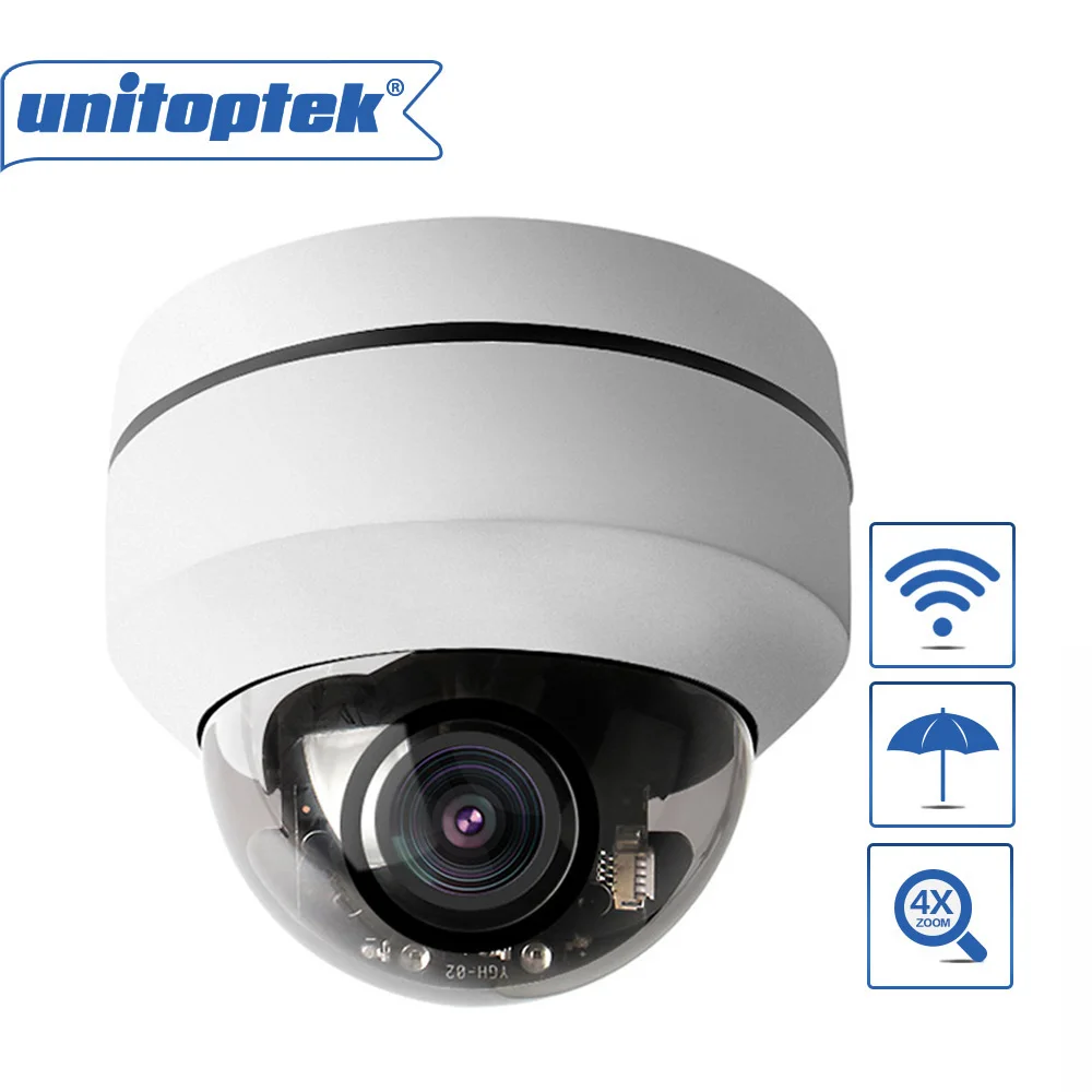 1080P 2MP Мини PTZ Wifi камера купольная наружная Pan Tilt 4X Zoom Onvif Сетевая Беспроводная P2P