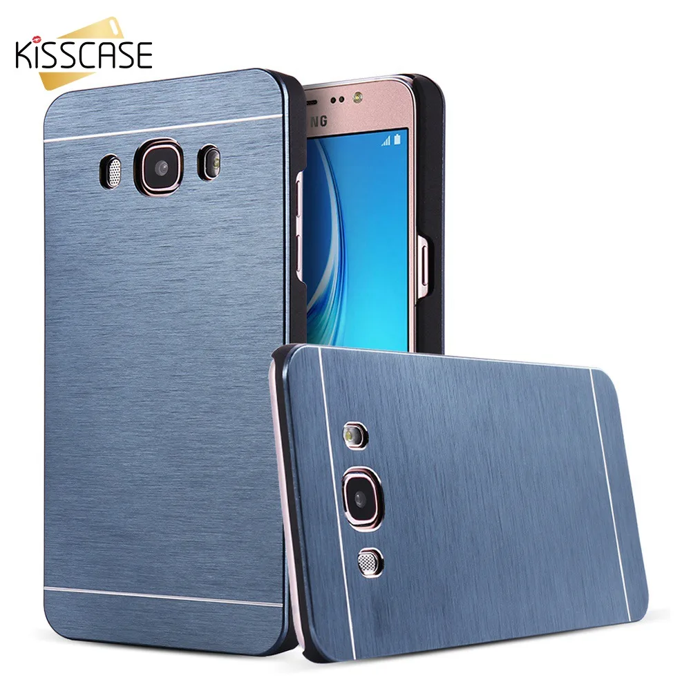 

KISSCASE Version Motomo Aluminum Brushed Metal Case For Samsung Galaxy J5 J7 S6 Edge Note 3 4 5 Protective Cover Holder Capa