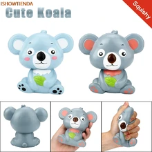 

New 12cm Cute Koala Cream Scented Squishy Toy Slow Rising Squeeze Strap Kid Toy Gifts Stress Relief Reliever Squishy Toy Hot
