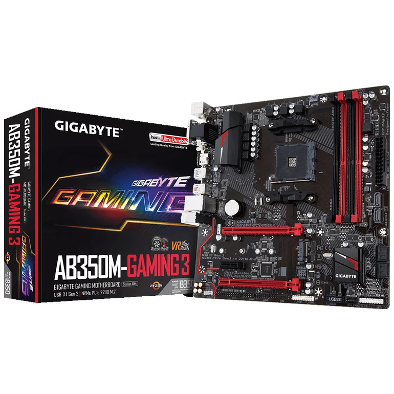 

For Gigabyte GA-AB350M-Gaming 3 Original New Desktop Motherboard AB350M-Gaming 3 B350 Socket AM4 DDR4 64G USB3.1 Micro ATX
