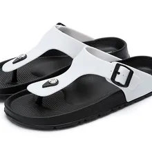 Стиль мужские вьетнамки сандалии из натуральной кожи мужские летние пляжные шлепанцы дышащая модная обувь