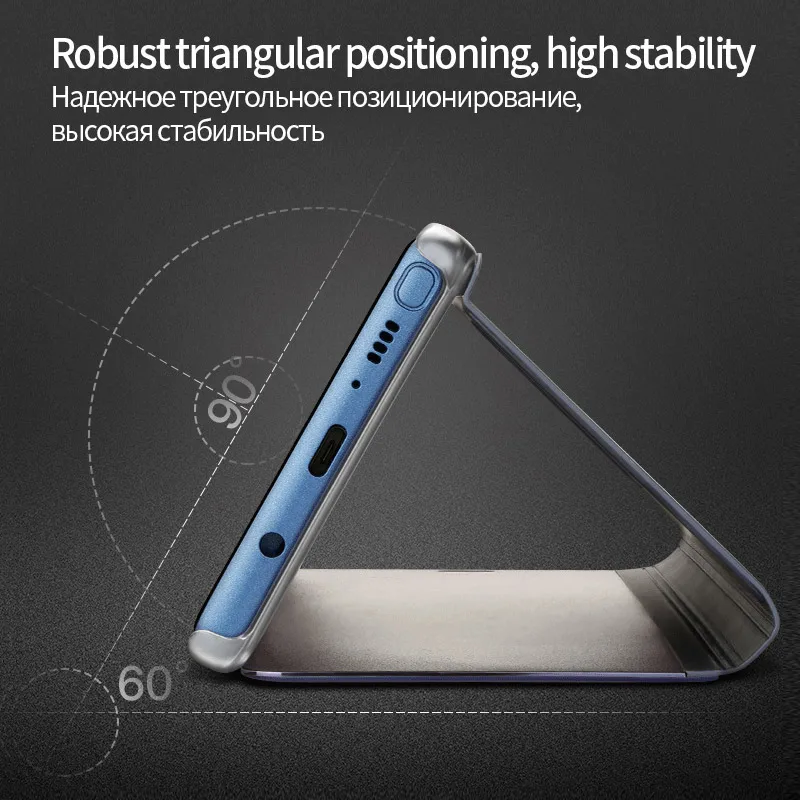 Clear View mi rror чехол для Xiaomi 8 8SE 6 5c A2 A1 6X 5X X 2 Примечание 3 откидная крышка Подставка