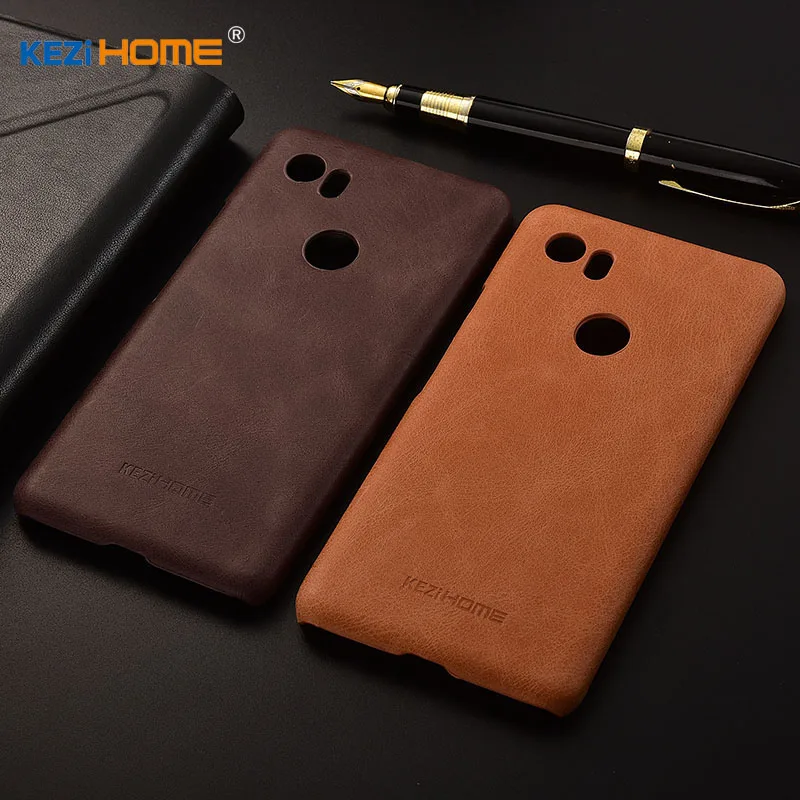 

for Google Pixel 2 XL case KEZiHOME Frosted Genuine Leather Hard Back Cover For Google Pixel2 XL 6.0'' Phone Protector cases