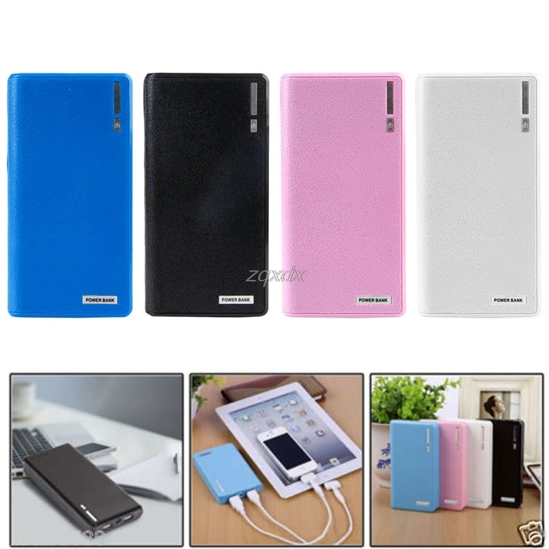 

Dual USB Power Bank 6x 18650 External Backup Battery Charger Box Case For Phone Z17 Drop ship