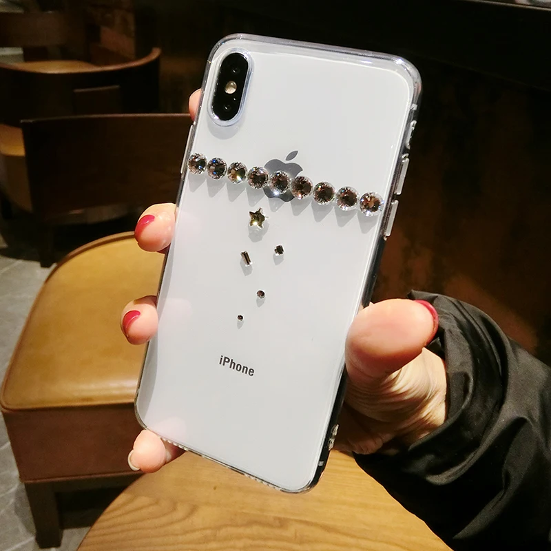 Новый чехол для Huawei P8 Lite 2017 чехлы со стразами прозрачный силиконовый Honor 8 мягкий