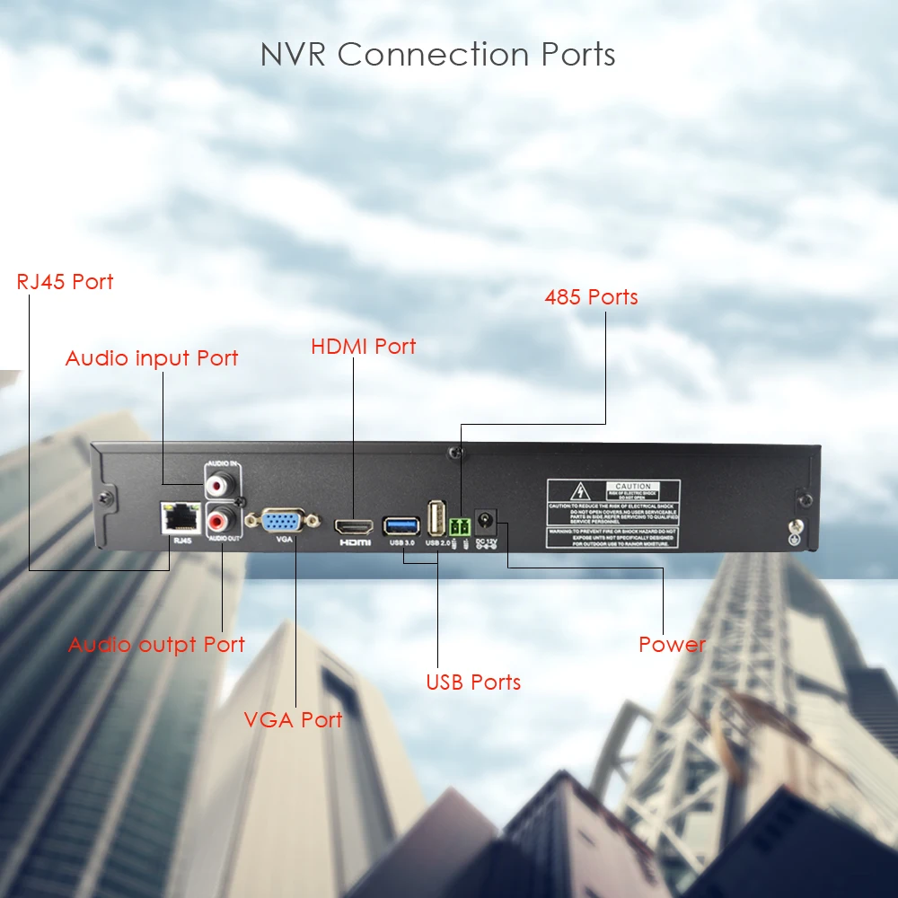 CTVMAN CCTV NVR 32ch para 720 P 1080 P Onvif IP cámara de seguridad red grabadora de vídeo soporte 